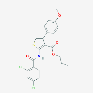 Propyl 2-[(2,4-dichlorobenzoyl)amino]-4-(4-methoxyphenyl)-3-thiophenecarboxylate