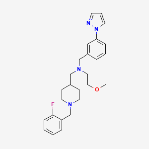 N-{[1-(2-fluorobenzyl)-4-piperidinyl]methyl}-2-methoxy-N-[3-(1H-pyrazol-1-yl)benzyl]ethanamine