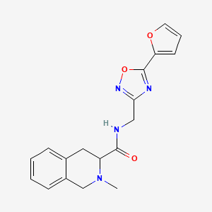 N-{[5-(2-furyl)-1,2,4-oxadiazol-3-yl]methyl}-2-methyl-1,2,3,4-tetrahydroisoquinoline-3-carboxamide