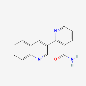 molecular formula C15H11N3O B4533696 2-(3-quinolinyl)nicotinamide 