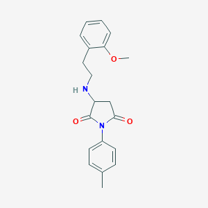 3-{[2-(2-Methoxyphenyl)ethyl]amino}-1-(4-methylphenyl)-2,5-pyrrolidinedione