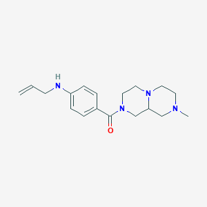 molecular formula C18H26N4O B4533742 N-allyl-4-[(8-methyloctahydro-2H-pyrazino[1,2-a]pyrazin-2-yl)carbonyl]aniline 