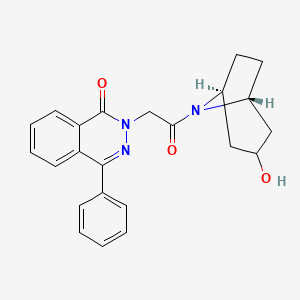 molecular formula C23H23N3O3 B4533759 2-{2-[(1R*,5S*)-3-hydroxy-8-azabicyclo[3.2.1]oct-8-yl]-2-oxoethyl}-4-phenyl-1(2H)-phthalazinone 