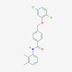 molecular formula C22H19Cl2NO2 B453377 4-[(2,5-dichlorophenoxy)methyl]-N-(2,3-dimethylphenyl)benzamide 