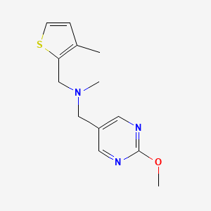 molecular formula C13H17N3OS B4533790 1-(2-methoxypyrimidin-5-yl)-N-methyl-N-[(3-methyl-2-thienyl)methyl]methanamine 