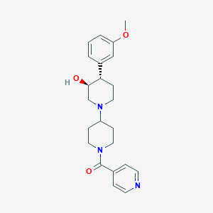 molecular formula C23H29N3O3 B4533812 (3S*,4S*)-1'-isonicotinoyl-4-(3-methoxyphenyl)-1,4'-bipiperidin-3-ol 