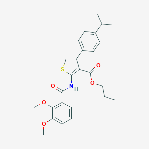 Propyl 2-[(2,3-dimethoxybenzoyl)amino]-4-(4-isopropylphenyl)-3-thiophenecarboxylate