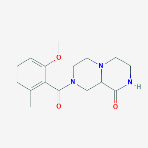 molecular formula C16H21N3O3 B4533853 8-(2-methoxy-6-methylbenzoyl)hexahydro-2H-pyrazino[1,2-a]pyrazin-1(6H)-one 