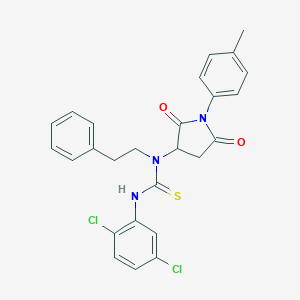 N'-(2,5-dichlorophenyl)-N-[1-(4-methylphenyl)-2,5-dioxo-3-pyrrolidinyl]-N-(2-phenylethyl)thiourea