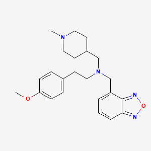 molecular formula C23H30N4O2 B4533879 (2,1,3-benzoxadiazol-4-ylmethyl)[2-(4-methoxyphenyl)ethyl][(1-methyl-4-piperidinyl)methyl]amine 