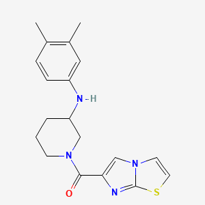 N-(3,4-dimethylphenyl)-1-(imidazo[2,1-b][1,3]thiazol-6-ylcarbonyl)-3-piperidinamine