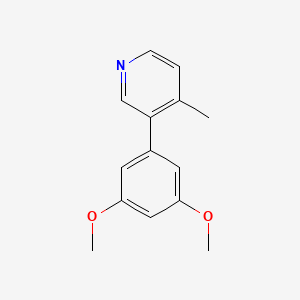 3-(3,5-dimethoxyphenyl)-4-methylpyridine