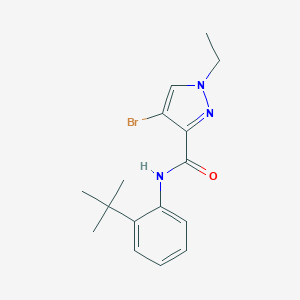 4-bromo-N-(2-tert-butylphenyl)-1-ethyl-1H-pyrazole-3-carboxamide
