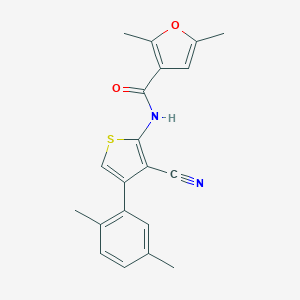 N-[3-cyano-4-(2,5-dimethylphenyl)thiophen-2-yl]-2,5-dimethylfuran-3-carboxamide