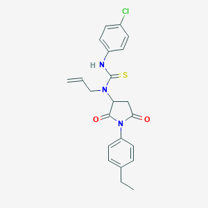 N-allyl-N'-(4-chlorophenyl)-N-[1-(4-ethylphenyl)-2,5-dioxopyrrolidin-3-yl]thiourea