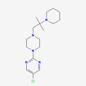 molecular formula C17H28ClN5 B4534055 5-氯-2-[4-(2-甲基-2-哌啶-1-基丙基)哌嗪-1-基]嘧啶 