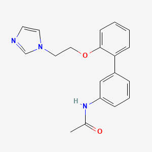 molecular formula C19H19N3O2 B4534082 N-{2'-[2-(1H-imidazol-1-yl)ethoxy]biphenyl-3-yl}acetamide 