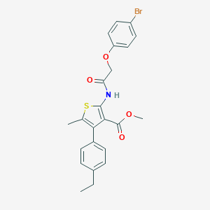 Methyl 2-{[(4-bromophenoxy)acetyl]amino}-4-(4-ethylphenyl)-5-methyl-3-thiophenecarboxylate