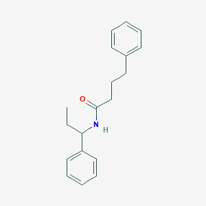 4-phenyl-N-(1-phenylpropyl)butanamide