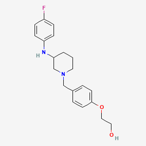 molecular formula C20H25FN2O2 B4534147 2-[4-({3-[(4-fluorophenyl)amino]-1-piperidinyl}methyl)phenoxy]ethanol 