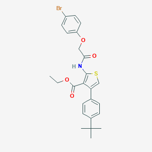 Ethyl 2-{[(4-bromophenoxy)acetyl]amino}-4-(4-tert-butylphenyl)-3-thiophenecarboxylate