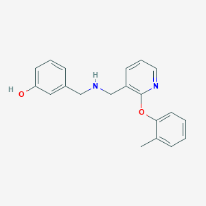 molecular formula C20H20N2O2 B4534153 3-[({[2-(2-methylphenoxy)-3-pyridinyl]methyl}amino)methyl]phenol 