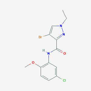 4-bromo-N-(5-chloro-2-methoxyphenyl)-1-ethyl-1H-pyrazole-3-carboxamide