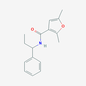 2,5-dimethyl-N-(1-phenylpropyl)furan-3-carboxamide