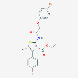 Ethyl 2-{[(4-bromophenoxy)acetyl]amino}-4-(4-fluorophenyl)-5-methyl-3-thiophenecarboxylate