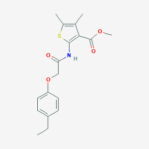Methyl 2-{[(4-ethylphenoxy)acetyl]amino}-4,5-dimethyl-3-thiophenecarboxylate