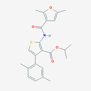 Isopropyl 2-[(2,5-dimethyl-3-furoyl)amino]-4-(2,5-dimethylphenyl)-3-thiophenecarboxylate