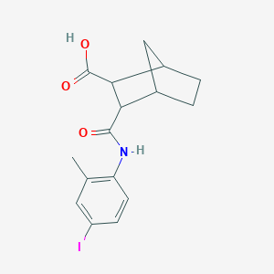 3-[(4-Iodo-2-methylanilino)carbonyl]bicyclo[2.2.1]heptane-2-carboxylic acid