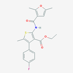 Ethyl 2-[(2,5-dimethyl-3-furoyl)amino]-4-(4-fluorophenyl)-5-methyl-3-thiophenecarboxylate