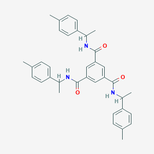 molecular formula C36H39N3O3 B453435 N,N',N''-tris[1-(4-methylphenyl)ethyl]benzene-1,3,5-tricarboxamide 