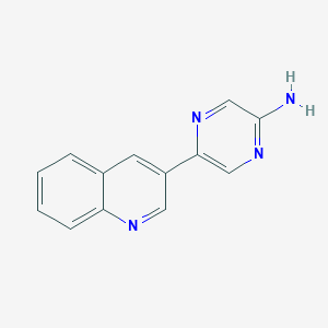 molecular formula C13H10N4 B4534454 5-(3-quinolinyl)-2-pyrazinamine 