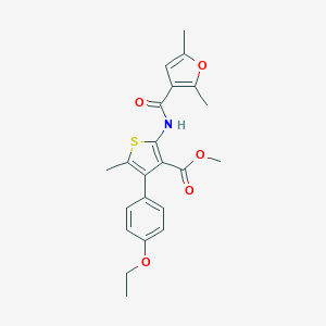 Methyl 2-[(2,5-dimethyl-3-furoyl)amino]-4-(4-ethoxyphenyl)-5-methyl-3-thiophenecarboxylate