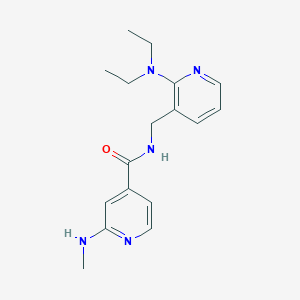 molecular formula C17H23N5O B4534486 N-{[2-(diethylamino)-3-pyridinyl]methyl}-2-(methylamino)isonicotinamide 