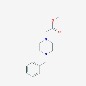 molecular formula C15H22N2O2 B045345 2-(4-苄基哌嗪-1-基)乙酸乙酯 CAS No. 23173-76-4