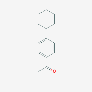 molecular formula C15H20O B453452 1-(4-环己基苯基)丙酮 CAS No. 59721-67-4
