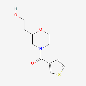 molecular formula C11H15NO3S B4534586 2-[4-(3-thienylcarbonyl)-2-morpholinyl]ethanol 