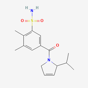 molecular formula C16H22N2O3S B4534625 5-[(2-isopropyl-2,5-dihydro-1H-pyrrol-1-yl)carbonyl]-2,3-dimethylbenzenesulfonamide 