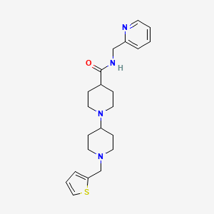 molecular formula C22H30N4OS B4534632 N-(2-pyridinylmethyl)-1'-(2-thienylmethyl)-1,4'-bipiperidine-4-carboxamide 
