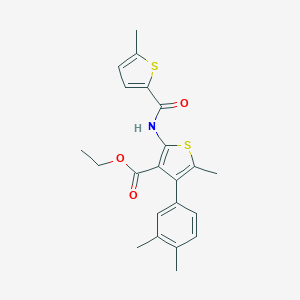 Ethyl 4-(3,4-dimethylphenyl)-5-methyl-2-{[(5-methyl-2-thienyl)carbonyl]amino}-3-thiophenecarboxylate