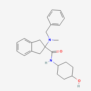molecular formula C24H30N2O2 B4534672 2-[benzyl(methyl)amino]-N-(trans-4-hydroxycyclohexyl)-2-indanecarboxamide 