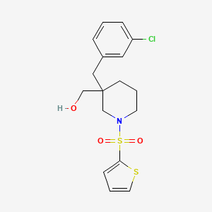 [3-(3-chlorobenzyl)-1-(2-thienylsulfonyl)-3-piperidinyl]methanol