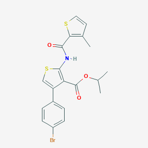 Isopropyl 4-(4-bromophenyl)-2-{[(3-methyl-2-thienyl)carbonyl]amino}-3-thiophenecarboxylate