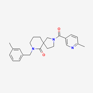 7-(3-methylbenzyl)-2-[(6-methyl-3-pyridinyl)carbonyl]-2,7-diazaspiro[4.5]decan-6-one