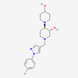 molecular formula C20H27FN4O2 B4534753 (3'R*,4'R*)-1'-{[1-(4-fluorophenyl)-1H-pyrazol-4-yl]methyl}-1,4'-bipiperidine-3',4-diol 