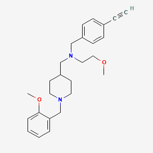 molecular formula C26H34N2O2 B4534766 (4-ethynylbenzyl){[1-(2-methoxybenzyl)-4-piperidinyl]methyl}(2-methoxyethyl)amine 