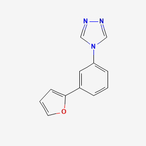 molecular formula C12H9N3O B4534837 4-[3-(2-furyl)phenyl]-4H-1,2,4-triazole 